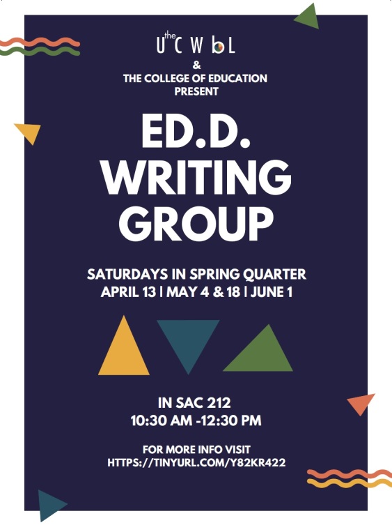 Spring 2019 Writing Group Flyer
